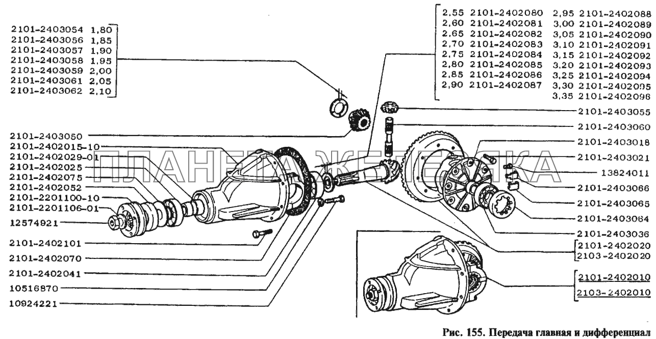 Передача главная и дифференциал ВАЗ-2104