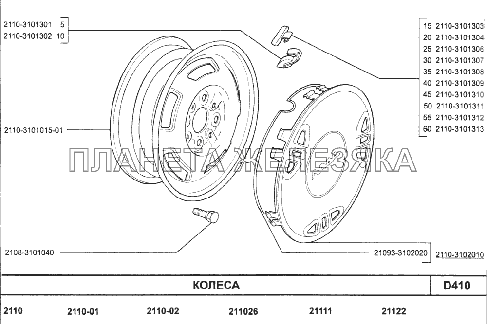 Колеса ВАЗ-2110 (2007)