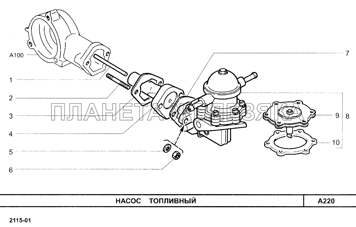 Насос топливный ВАЗ-2114