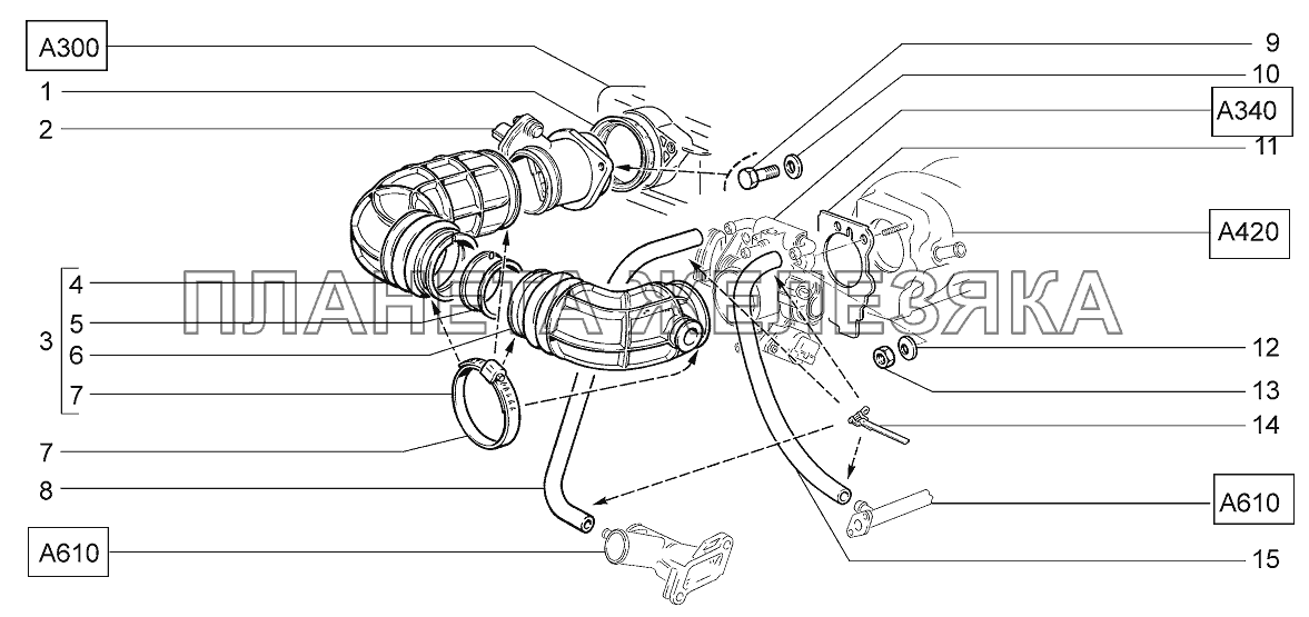 Система подачи воздуха LADA 4x4 M