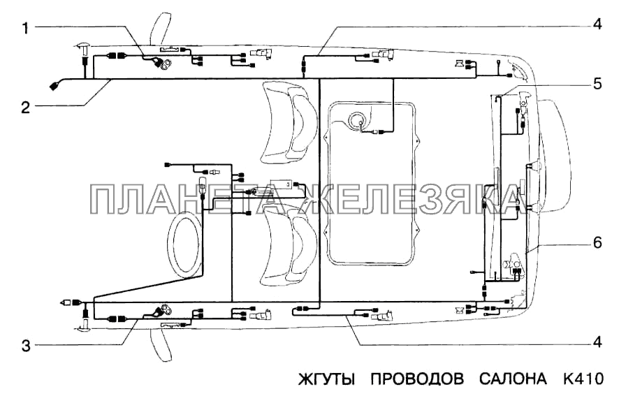 Жгуты проводов салона ВАЗ-2123