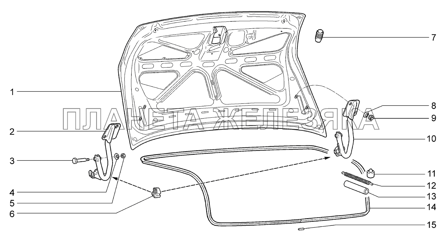 Крышка багажника ВАЗ-2170 
