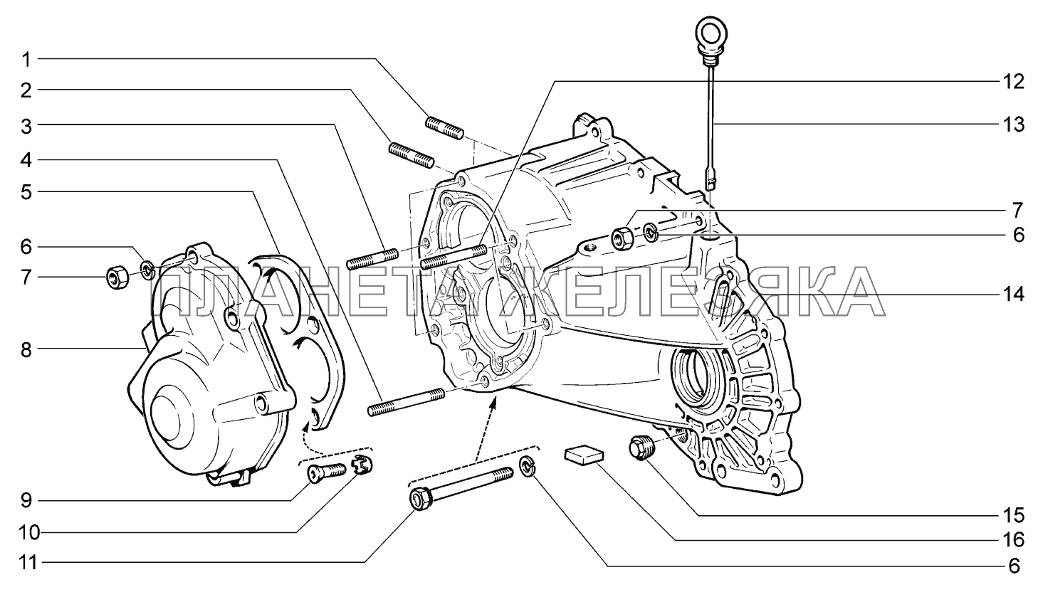 Картер коробки передач ВАЗ-2170 