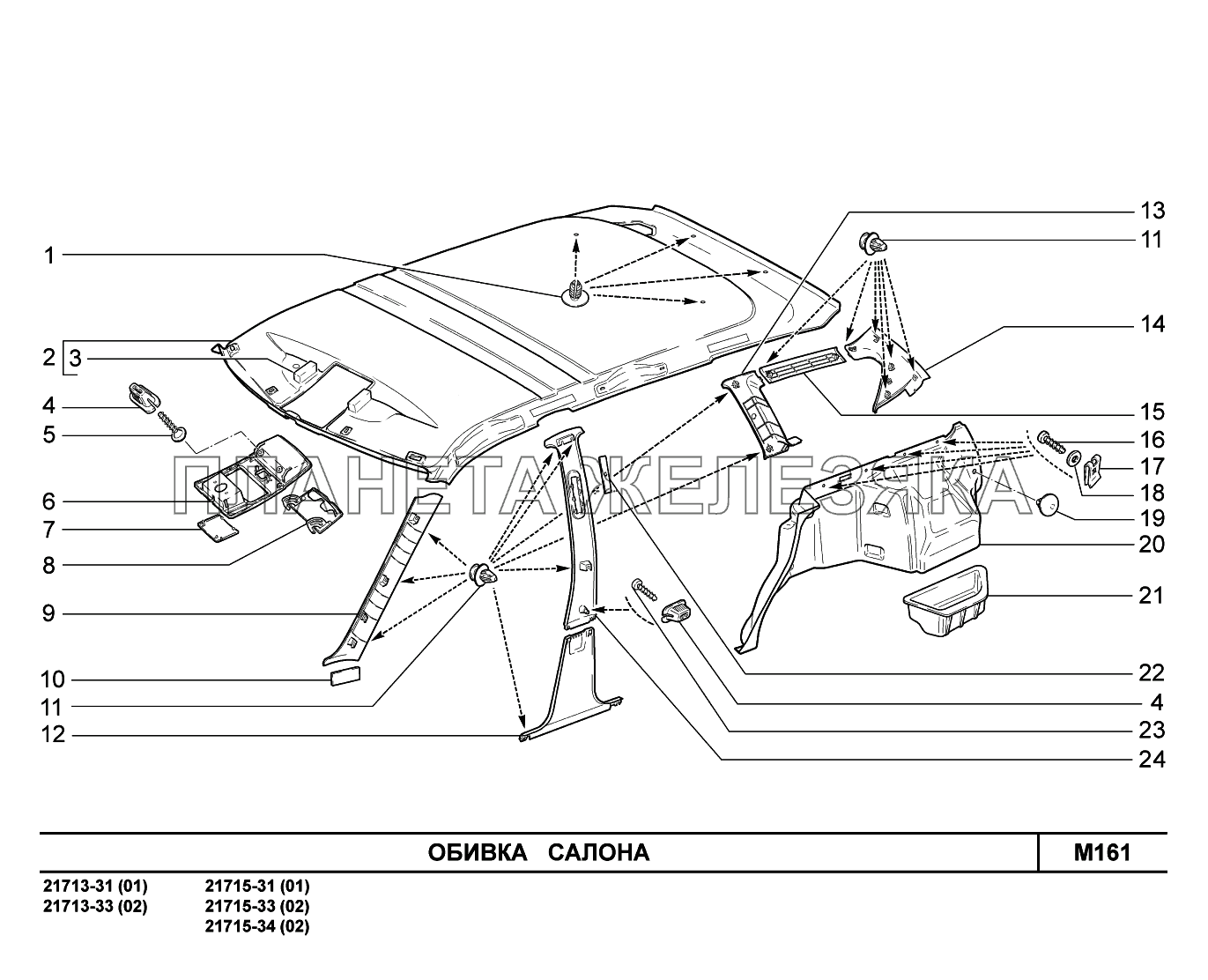 M161. Обивка салона ВАЗ-2170 