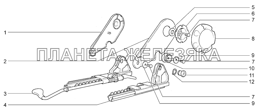 Механизм установки передних сидений LADA Priora Coupe