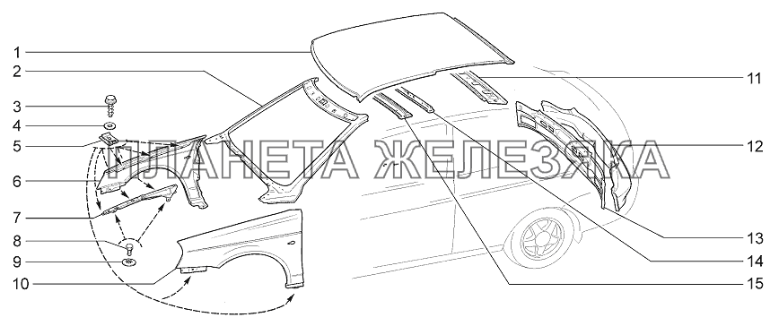 Панели кузова LADA Priora Coupe