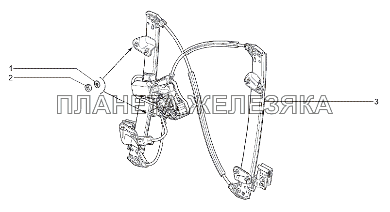 Стеклоподъемники передних дверей М360 Lada Granta-2190
