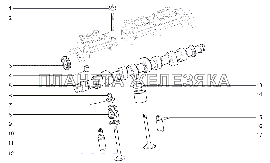 Механизм газораспределительный Lada Granta-2190