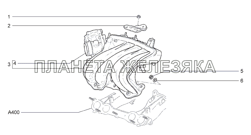 Модуль впуска Lada Granta-2190