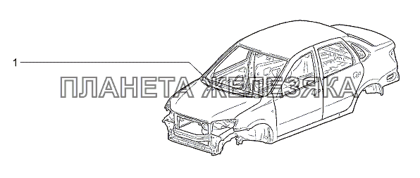 Кузов Lada Granta-2190