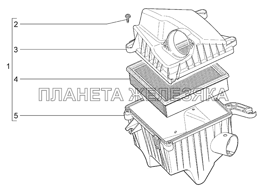 Фильтр воздушный Lada Kalina 2192, 2194