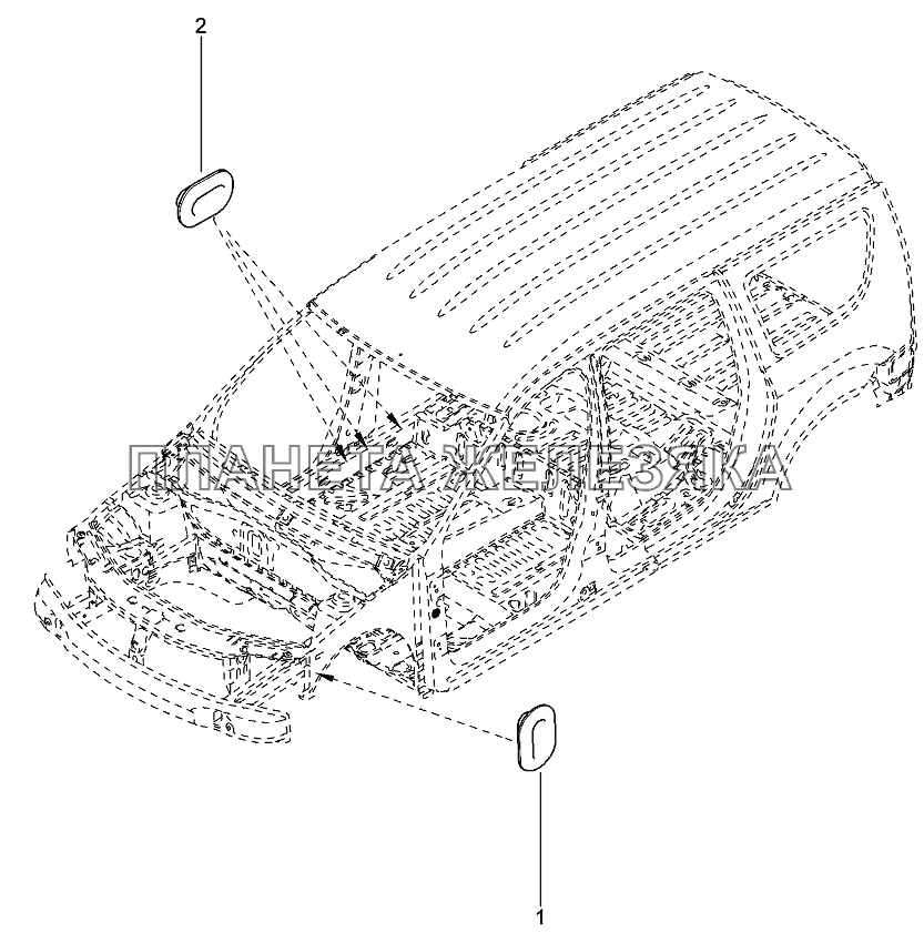 Заглушки Лада Ларгус 4601