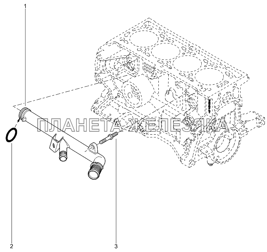 Патрубок (16 КЛ) Лада Ларгус 4601