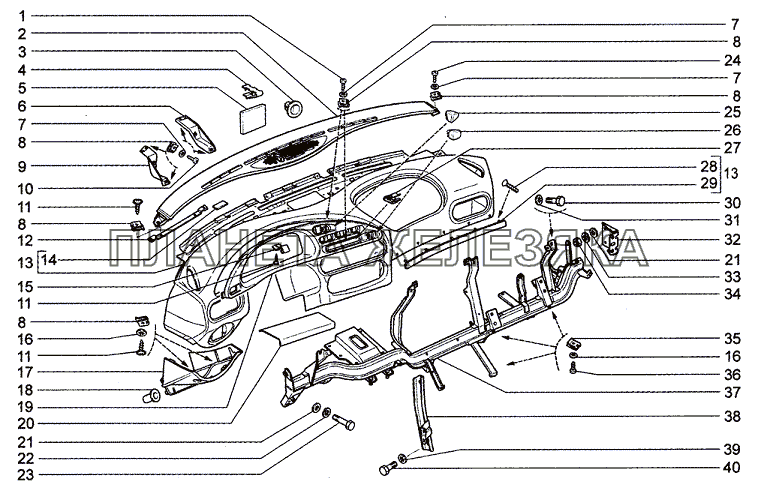 Панель приборов Chevrolet Niva 1.7