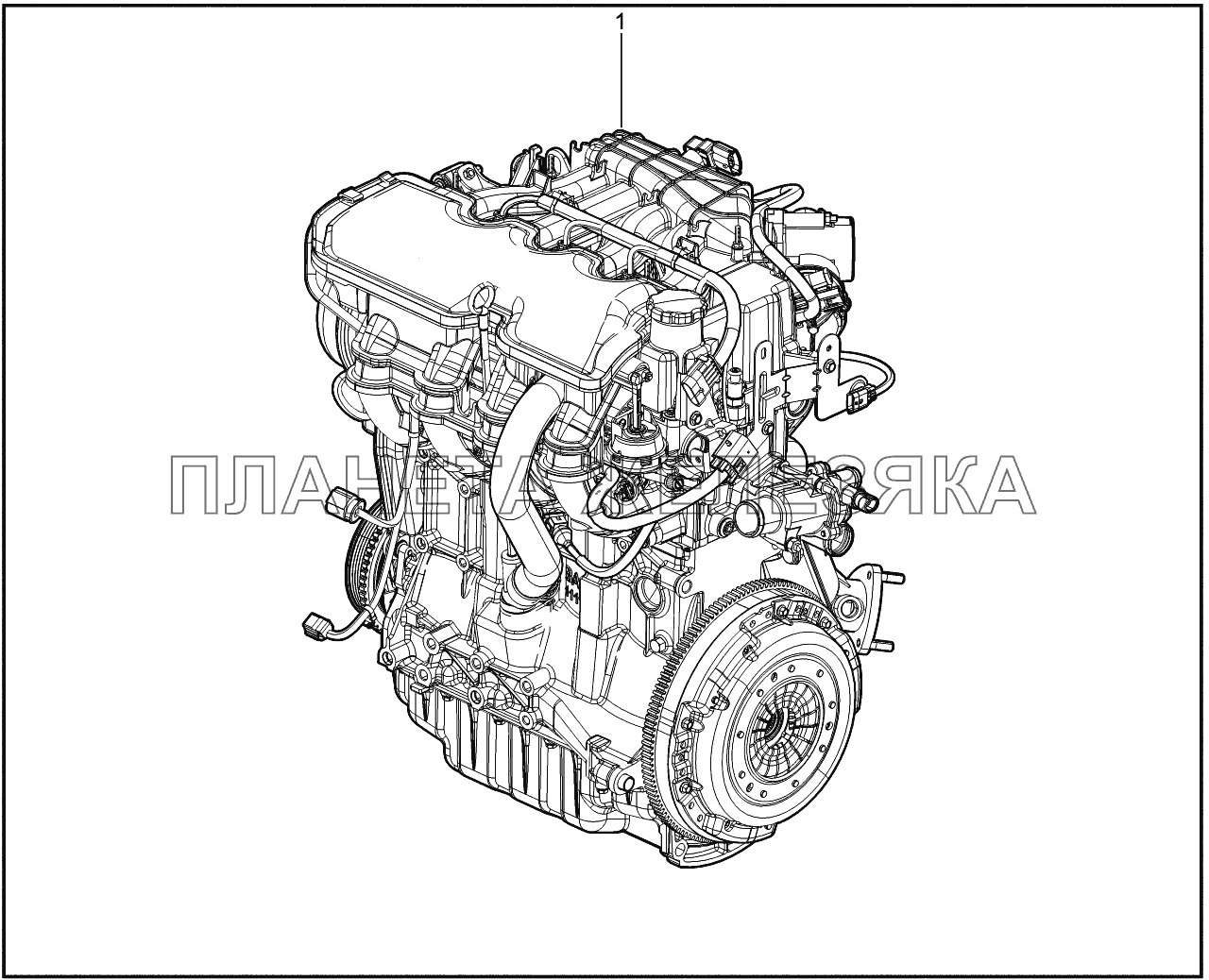 100310. Двигатель в сборе Lada Vesta