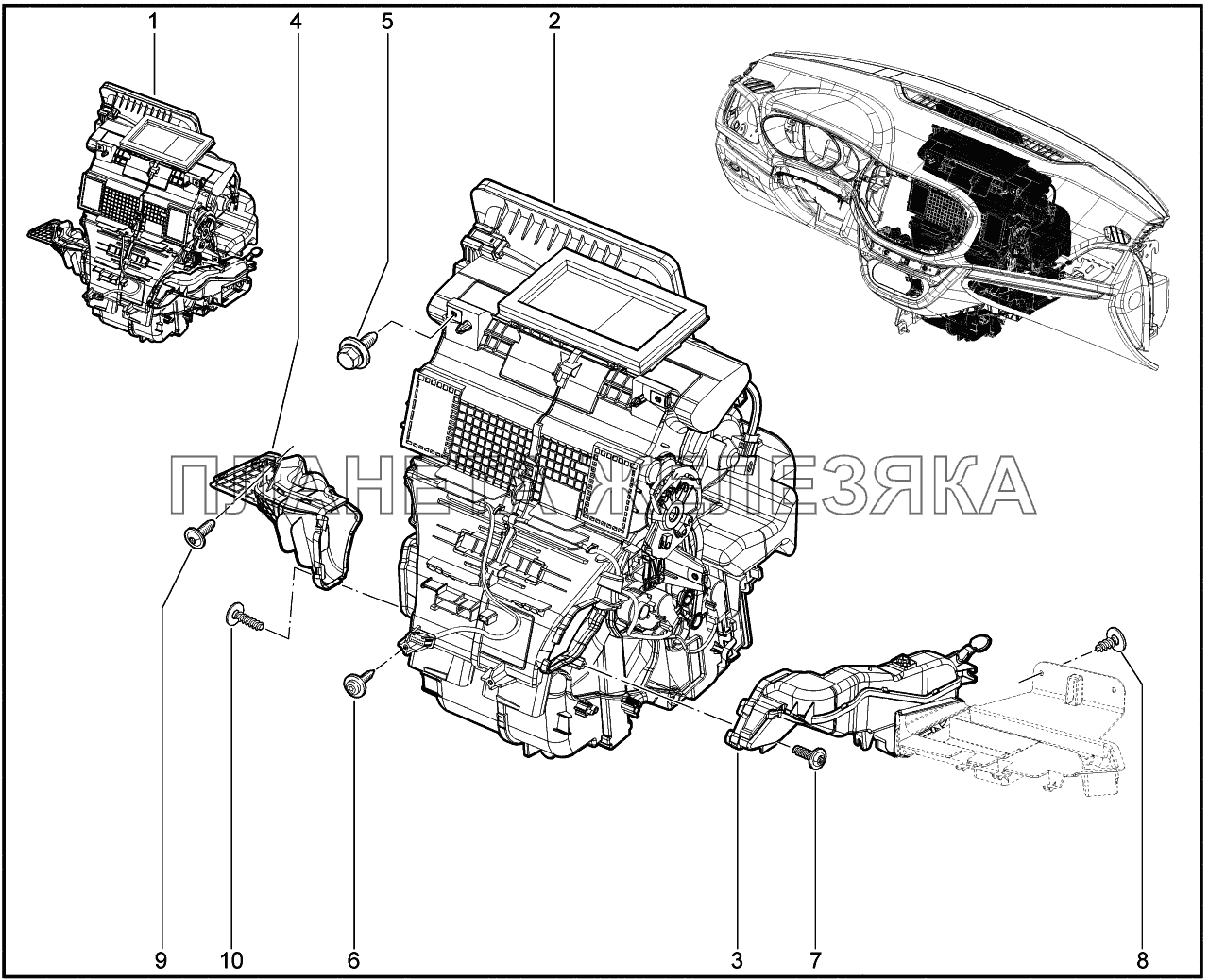 602011. Отопитель Lada Vesta