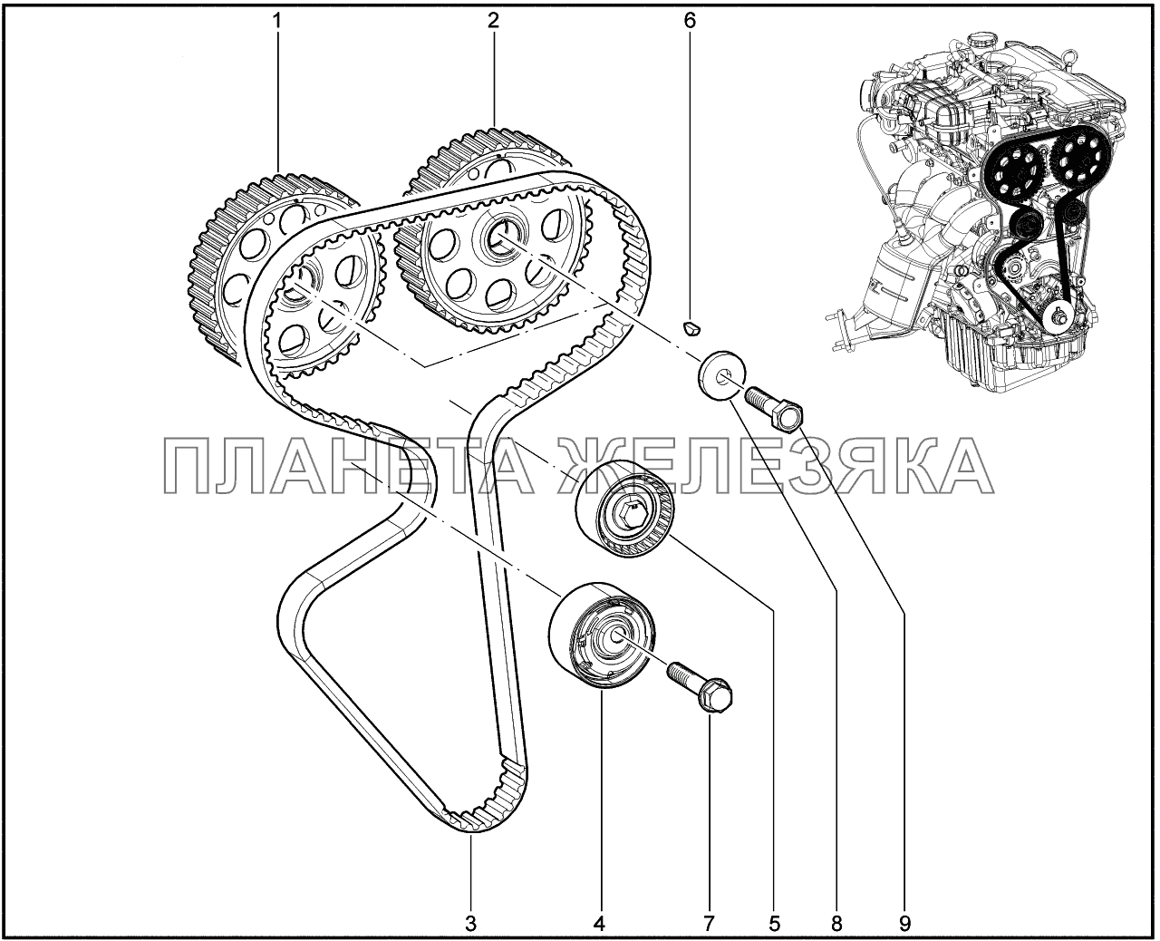 114010. Привод ГРМ Lada Vesta
