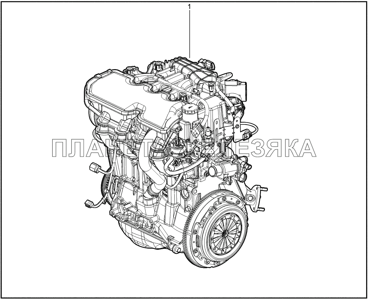 100410. Двигатель в сборе Lada Vesta