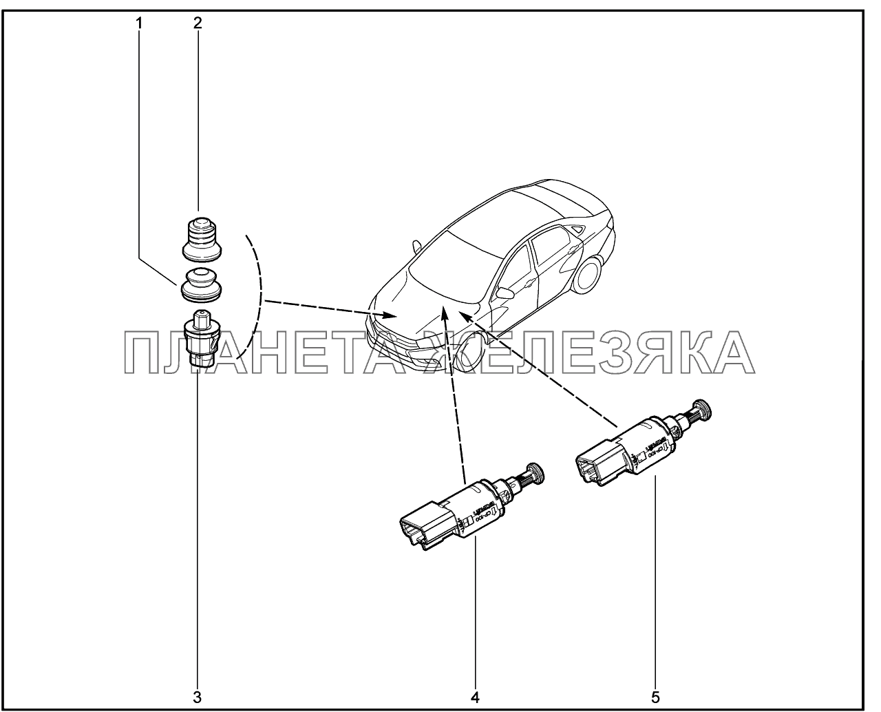 862010. Кнопочный переключатель Lada Vesta