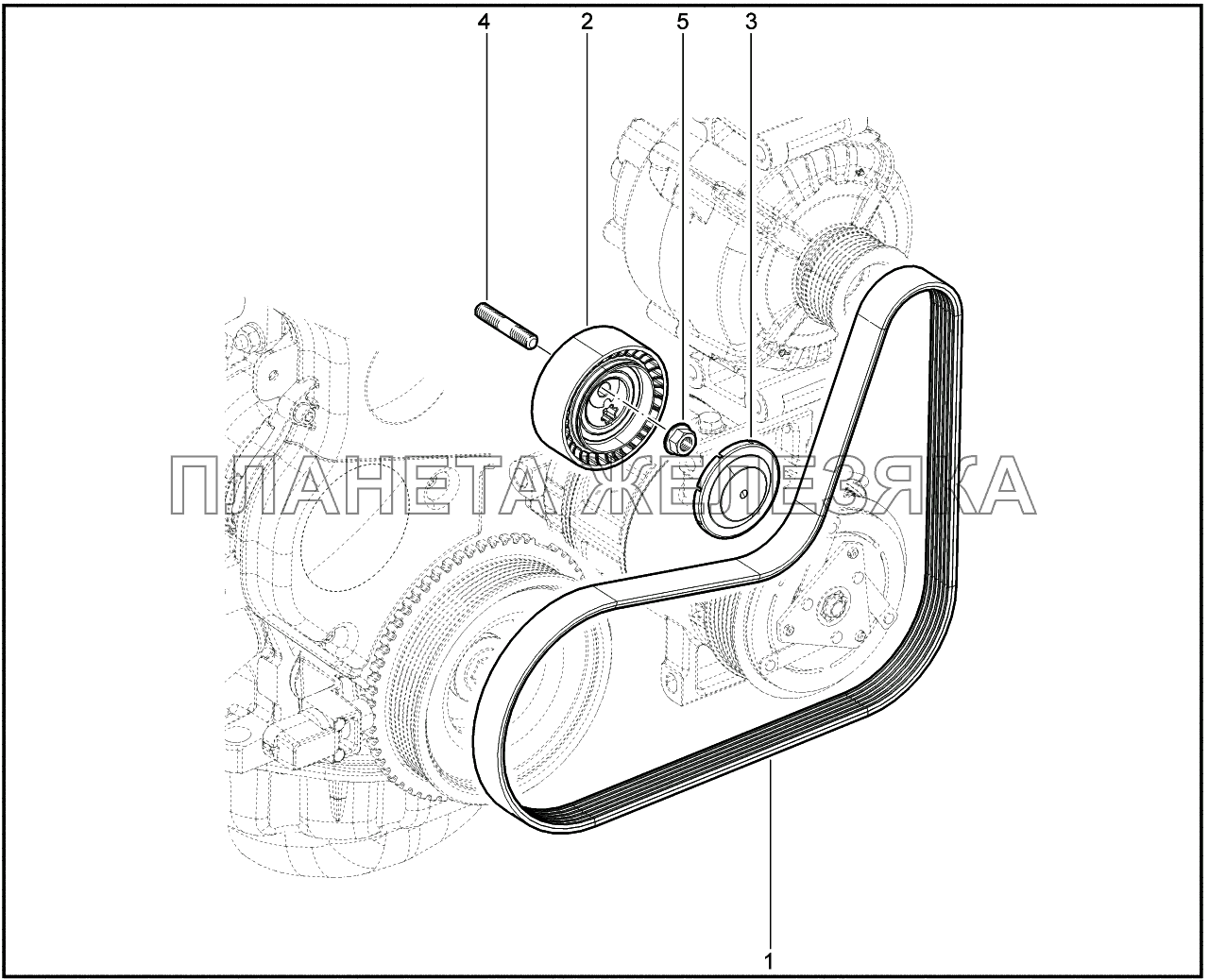 156010. Привод навесного оборудования Lada Vesta