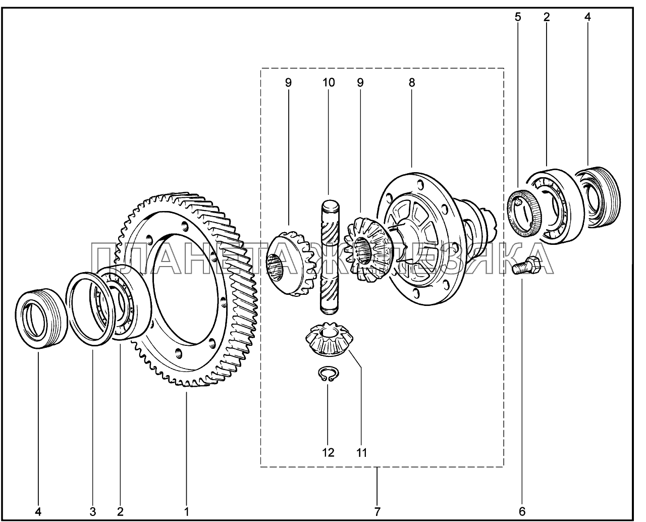 216210. Дифференциал Lada Vesta
