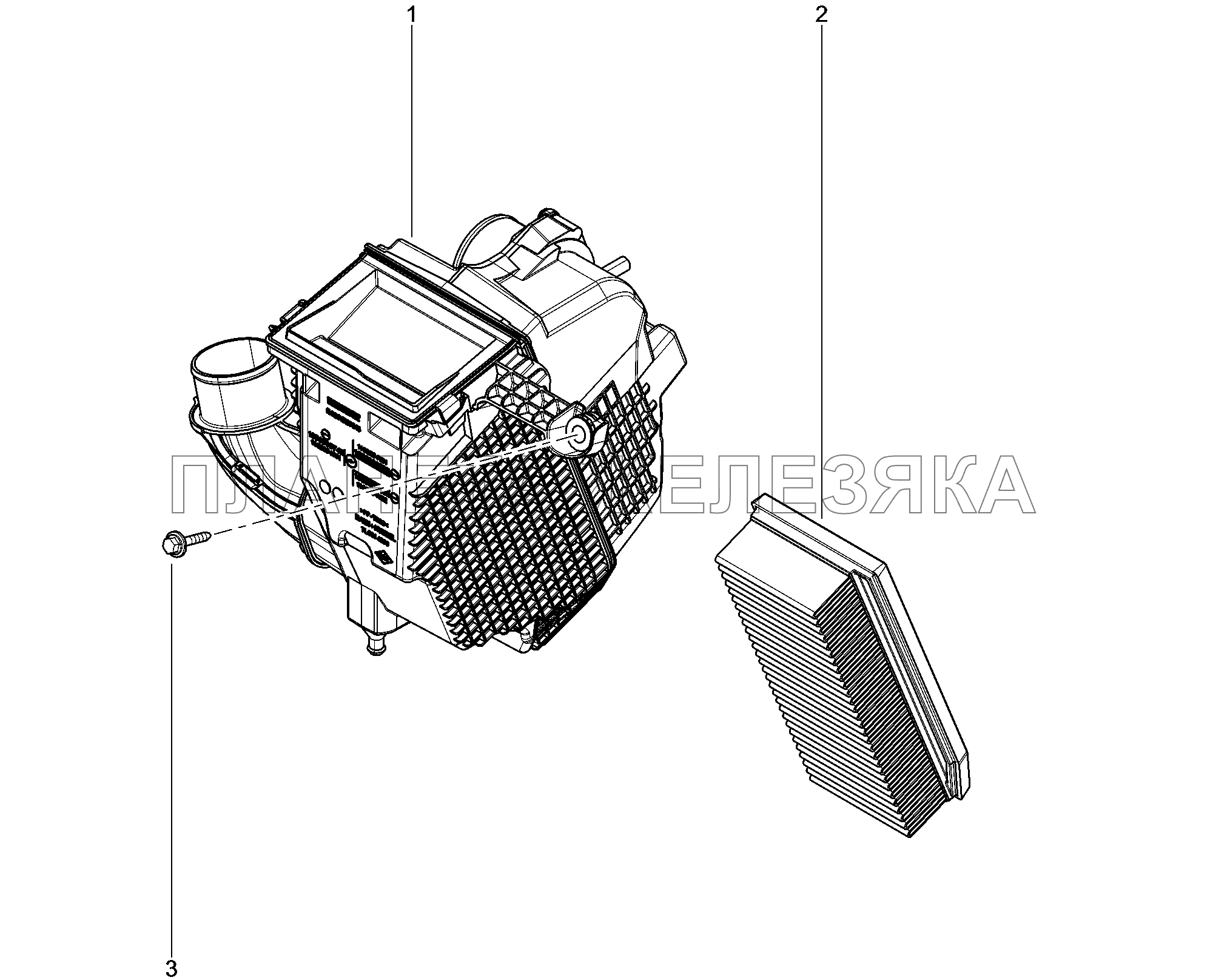 135333. Фильтр воздушный Lada Xray