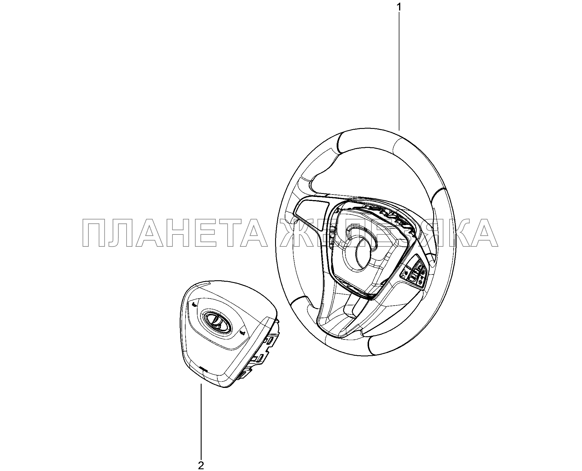 366010. Руль Lada Xray