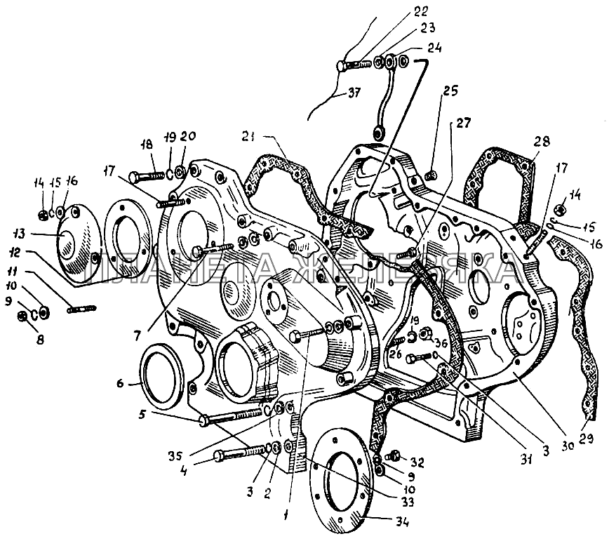 Картер шестерен ДТ-75МВ