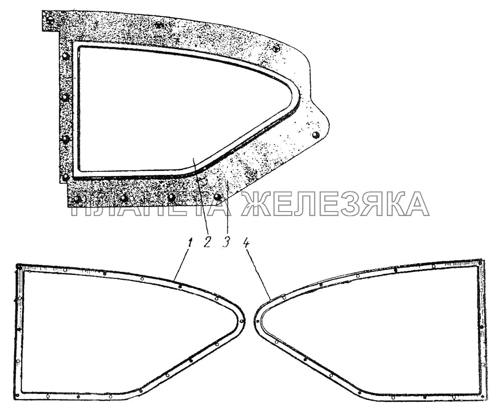 Окно тента боковое ЗИС-110 Окно тента боковое ЗИС-110