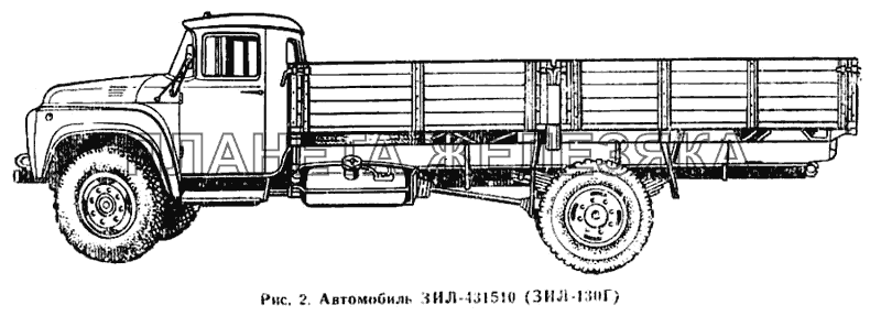 Автомобиль ЗИЛ-431510(ЗИЛ-130Г) ЗИЛ-431410 Каталог 1989 г.