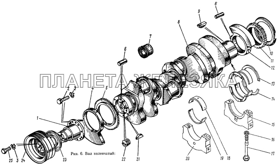 Вал коленчатый ЗИЛ-133ГЯ