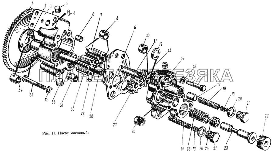 Насос масляный ЗИЛ-133ГЯ