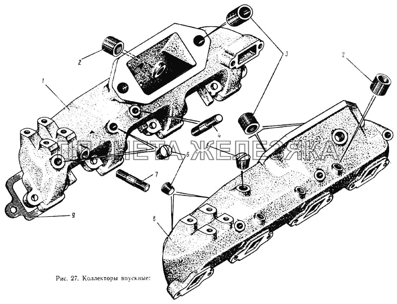 Коллекторы впускные ЗИЛ-133ГЯ