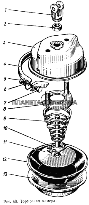 Тормозная камера ЗИЛ-133ГЯ