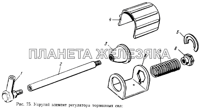 Упругий элемент регулятора тормозных сил ЗИЛ-133ГЯ