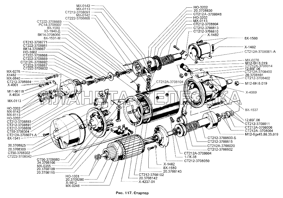 Стартер ЗИЛ-3250