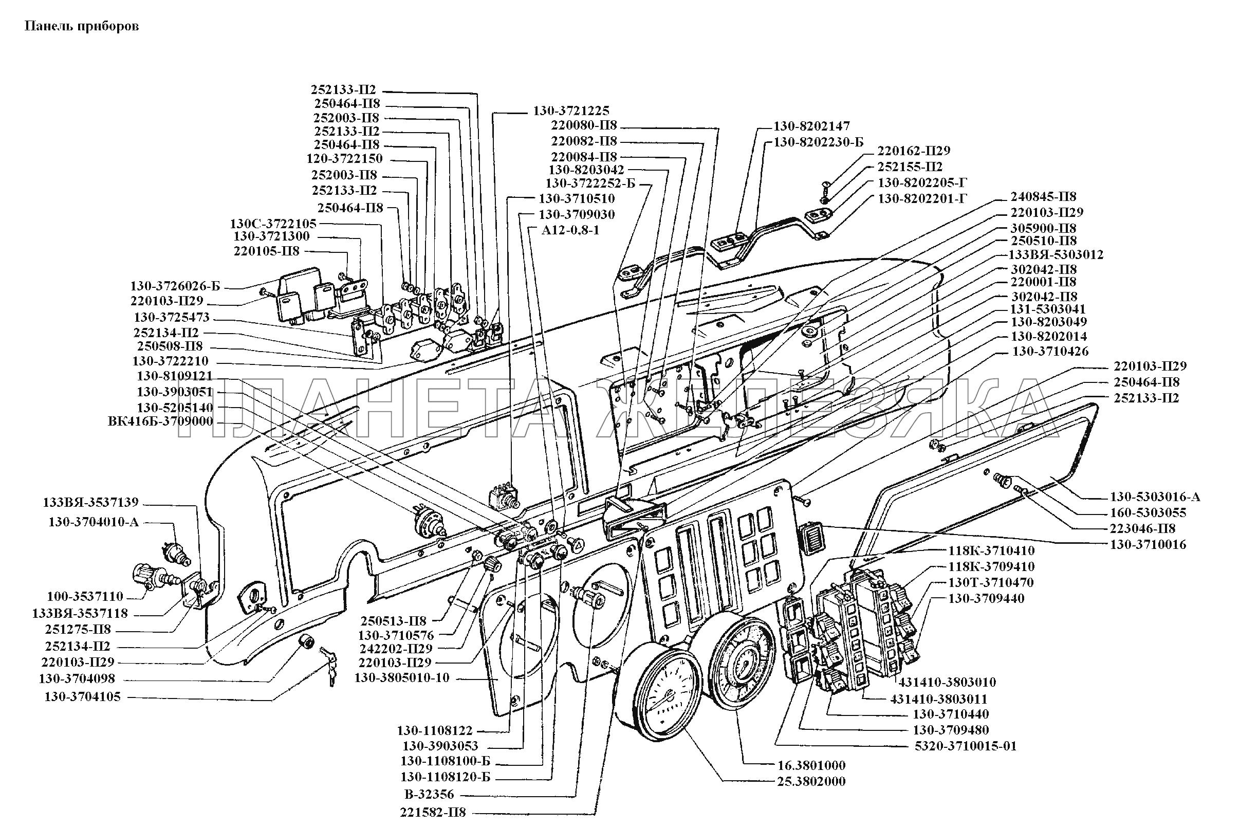 Приборы\Панель приборов ЗИЛ-431416