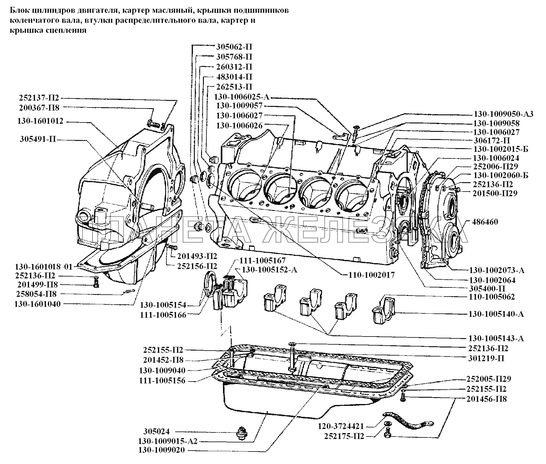 Двигатель\Блок цилиндров двигателя, ЗИЛ-431416