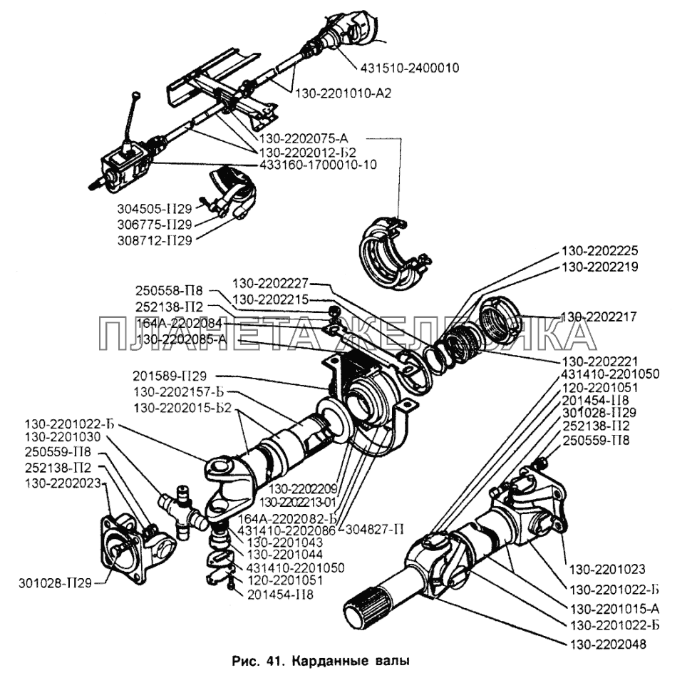 Карданные валы ЗИЛ-433110