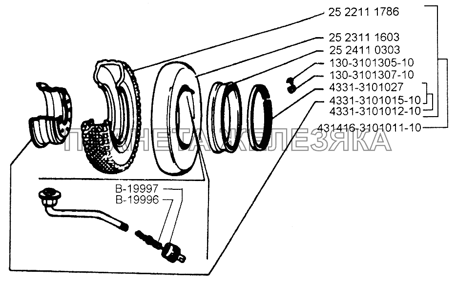 Колесо и шина ЗИЛ-433110