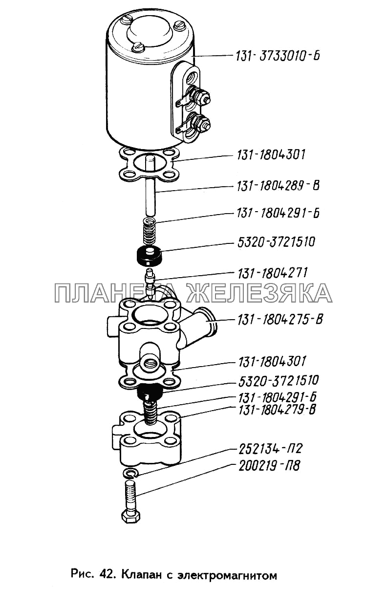 Клапан с электромагнитом ЗИЛ-433360