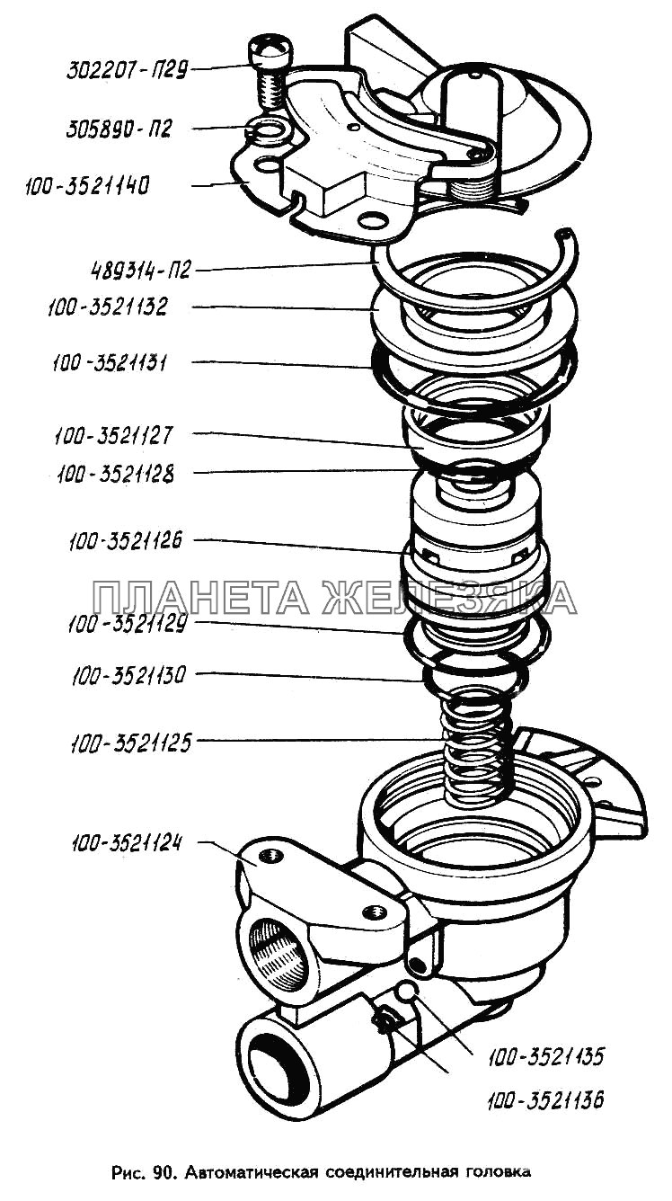 Автоматическая соединительная головка ЗИЛ-433360