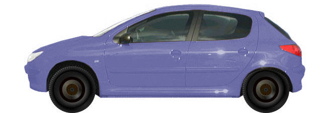 Диски на PEUGEOT 206 2A, 2J Hatchback 5d (1998 - 2009)