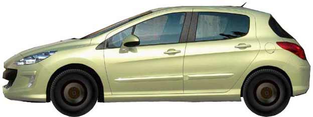 Диски на PEUGEOT 308 1.6 THP 2007